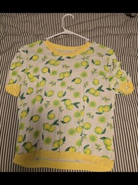 Vintage Dolce & Gabbana top with matching cardigan. - Yellow & Green